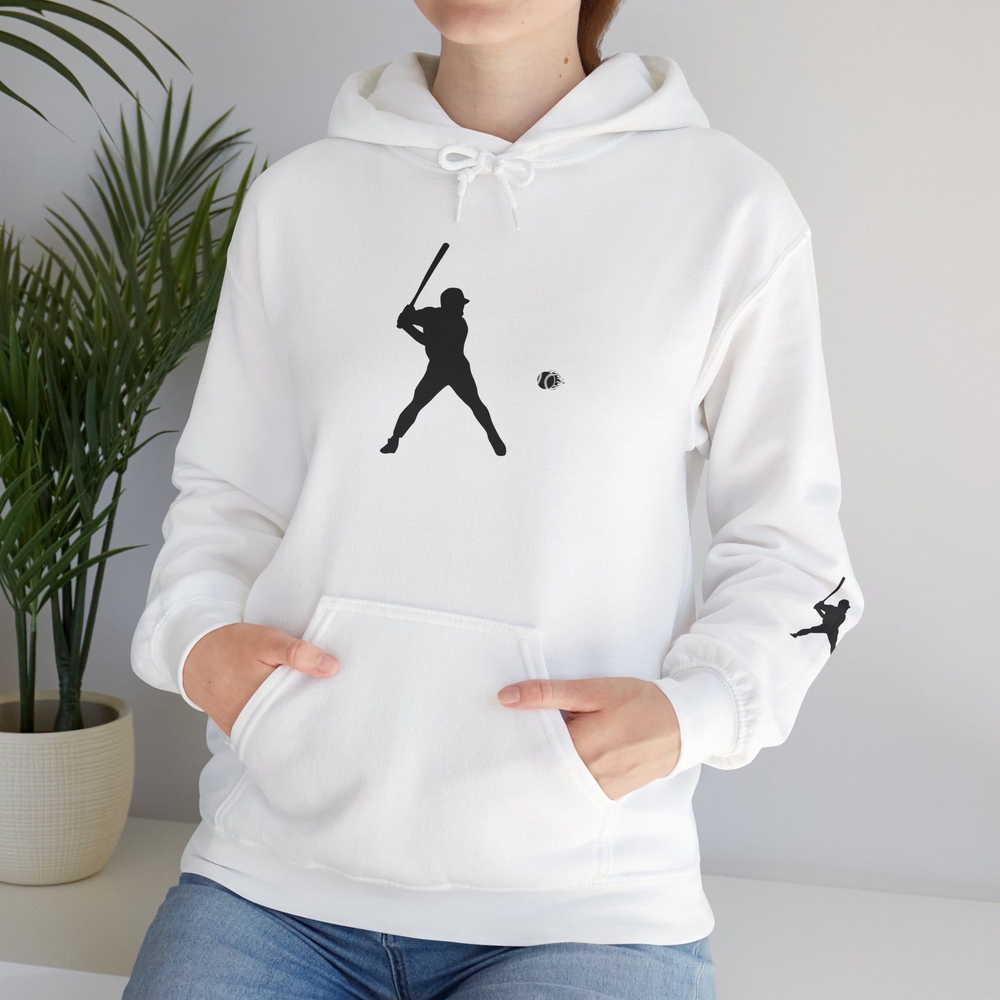 Baseball Themed Unisex Hoodie, Streetwear, Sports Fan Sweatshirt, Gift for Athletes, Casual Wear, Fall Fashion - TRV