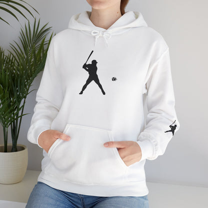 Baseball Themed Unisex Hoodie, Streetwear, Sports Fan Sweatshirt, Gift for Athletes, Casual Wear, Fall Fashion - TRV