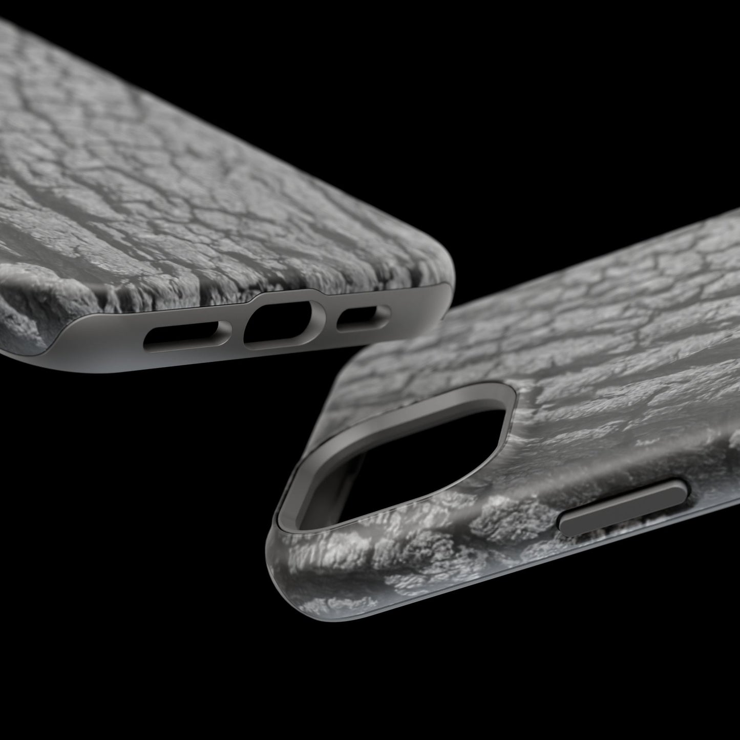 Bark Texture Magnetic Impact Phone Case