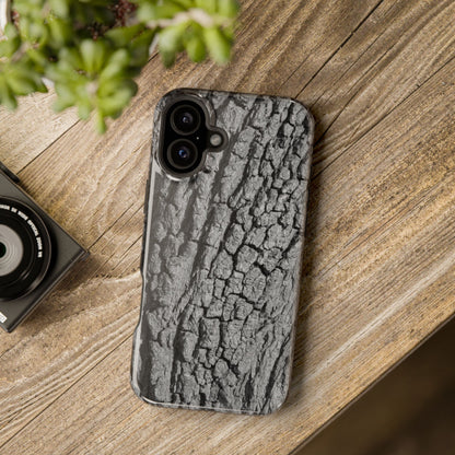 Bark Texture Magnetic Impact Phone Case