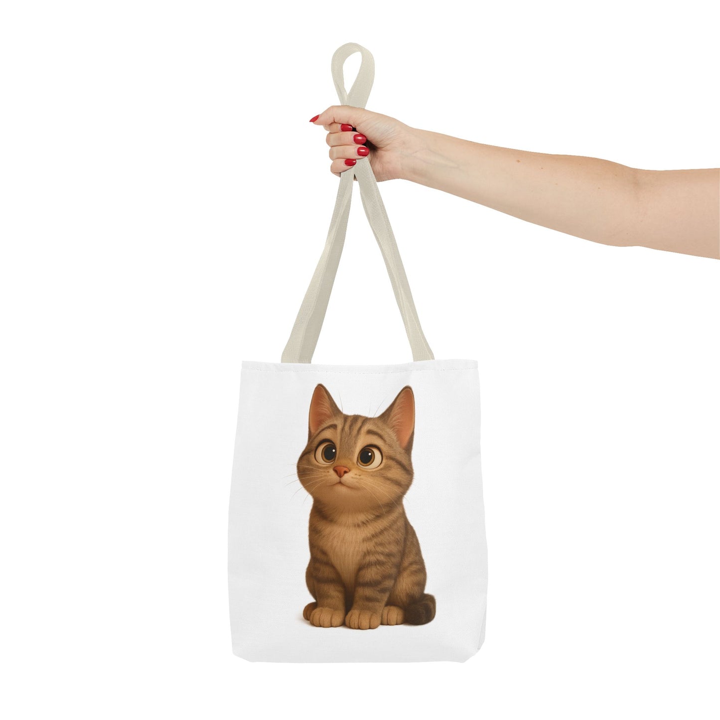 Cute Cat Tote Bag - Perfect for Animal Lovers, Eco-Friendly Carryall, Beach Bag, Shopping Tote, Gift for Cat Owners - TRV