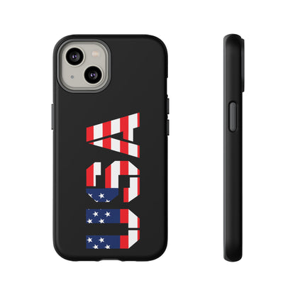 Patriotic American flag phone case by Printify, rugged USA-themed protective case for smartphones with bold flag design