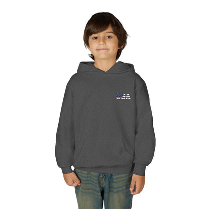 USA Flag Youth Hoodie, Youth Sweatshirt, Cool Hoodie for Kids, American Pride Apparel, Comfortable Boys and Girls Sweatshirt