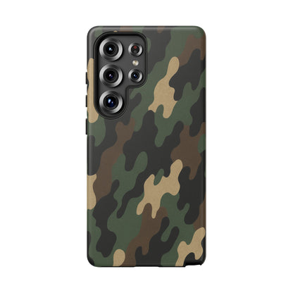 Camouflage tough phone case by Printify, rugged camo protective cover for smartphones with a durable design.