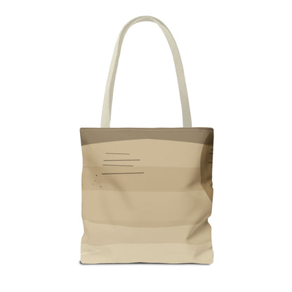 Abstract Neutral Waves Tote Bag | Geometric Circle Pattern