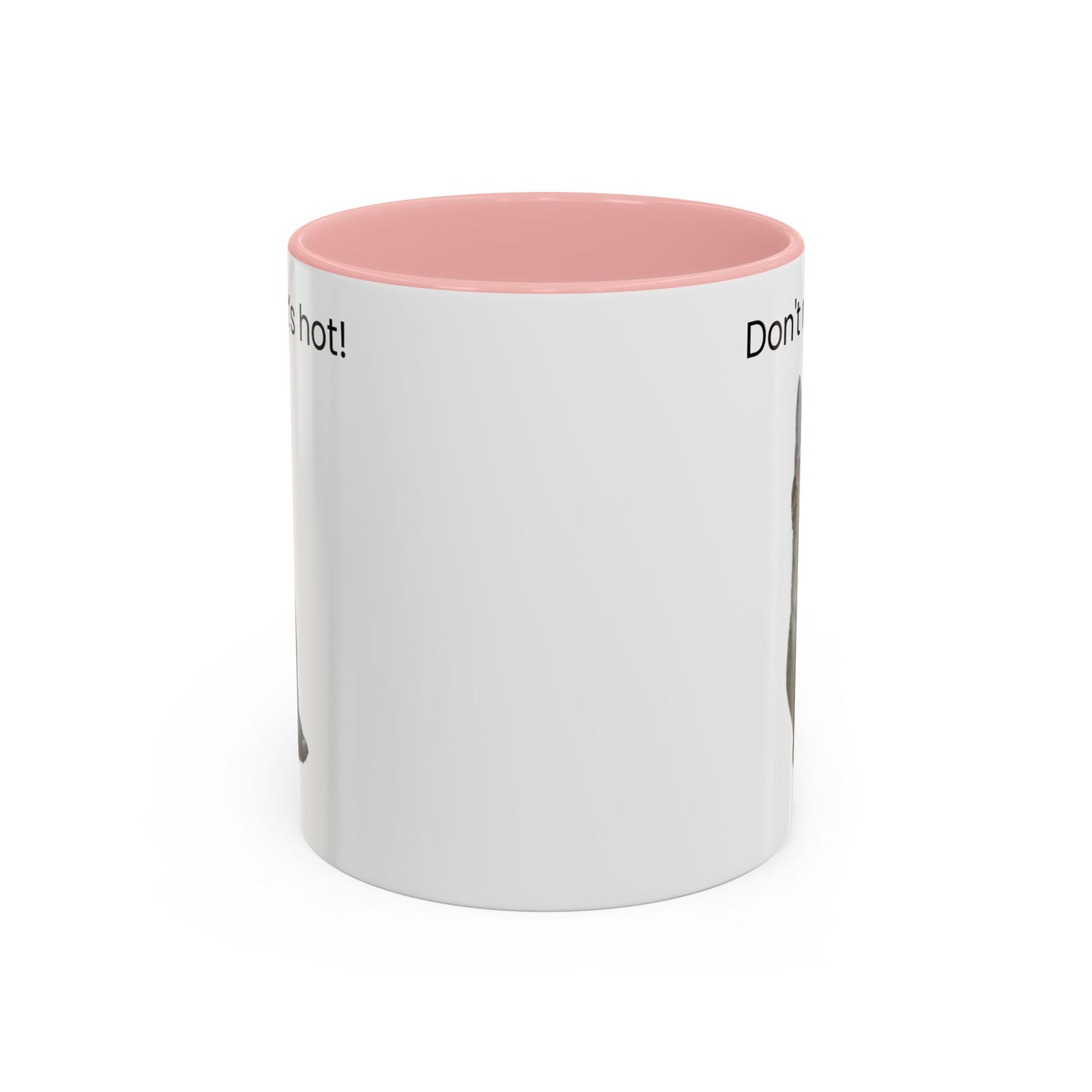 Cat Coffee Mug - "Don't rush, it's hot!" Accent Ceramic Mug (11/15 oz)