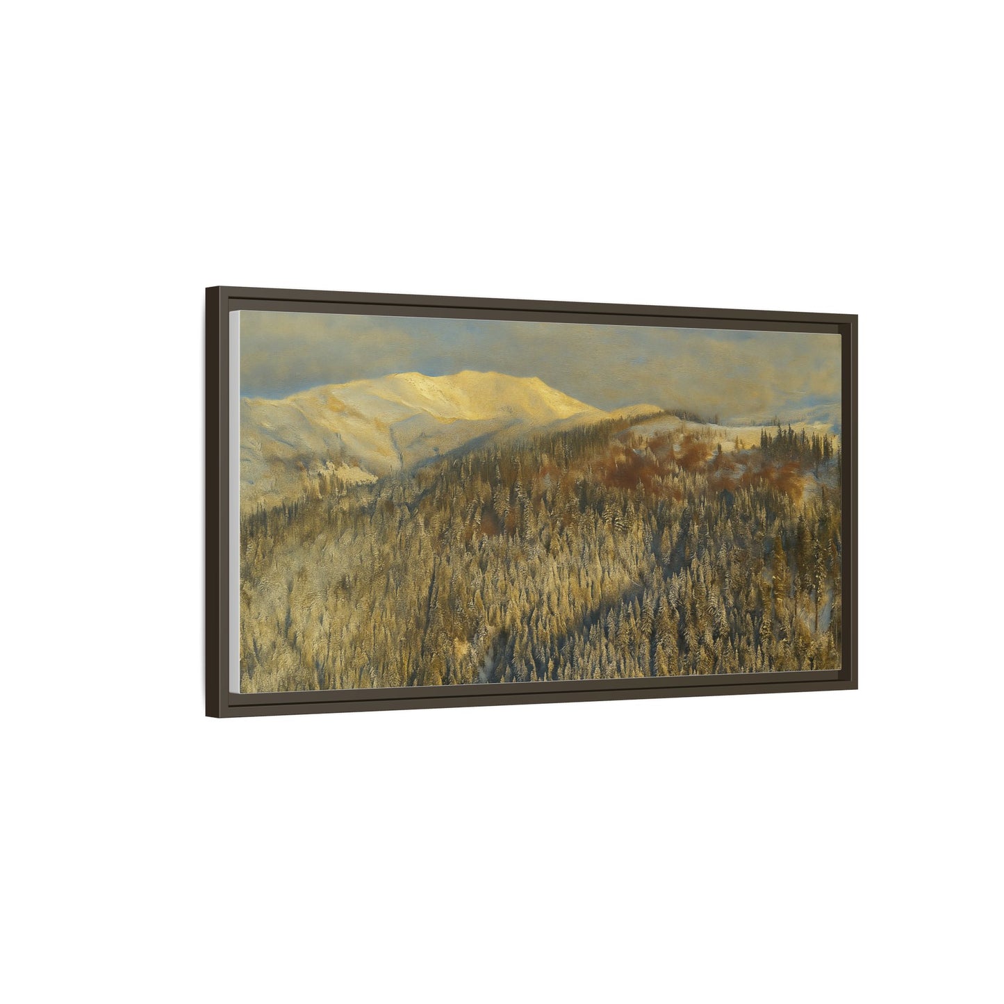 Framed Mountain Canvas Art, Perfect for Home Decor, Nature Wall Art, Gift for Nature Lovers, Cozy Atmosphere - TRV