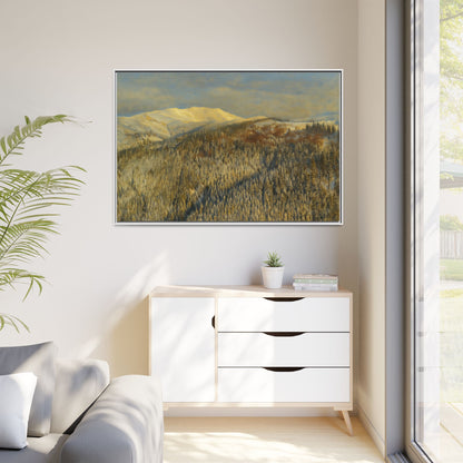 Framed Mountain Canvas Art, Perfect for Home Decor, Nature Wall Art, Gift for Nature Lovers, Cozy Atmosphere - TRV
