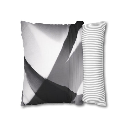 Abstract Black and White Photo Pillowcase, Square Pillowcase