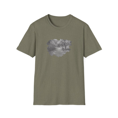 Serene Nature Landscape T-Shirt - Comfortable Unisex Tee, Outdoor Adventures, Nature Lover Gift, Casual Wear, Stylish Spring Top - TRV