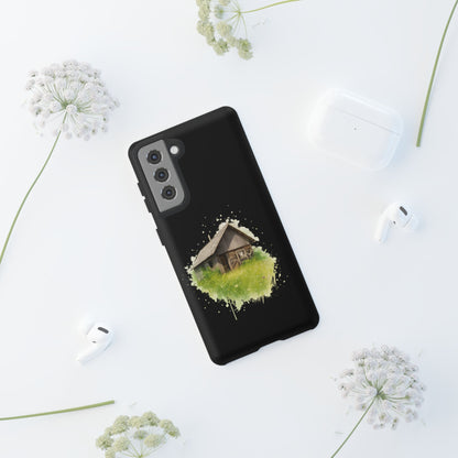 Rustic Farmhouse Phone Case, Cute Cottage Design, Tough Cases for Nature Lovers, Eco-Friendly Gift, Customizable Tech Accessories - TRV