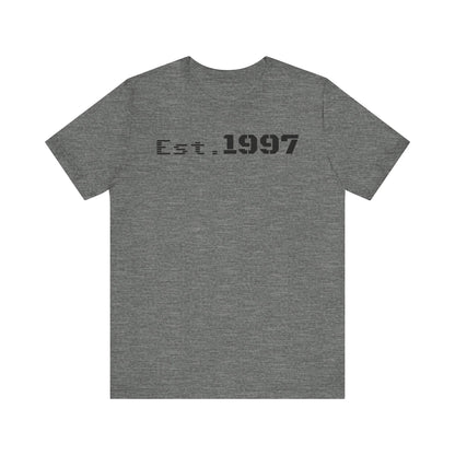 Vintage Est. 1997 Unisex Tee, Gift for Birthdays, Celebrations, Casual Wear, Retro Fashion, Cool Graphic T-Shirt - TRV