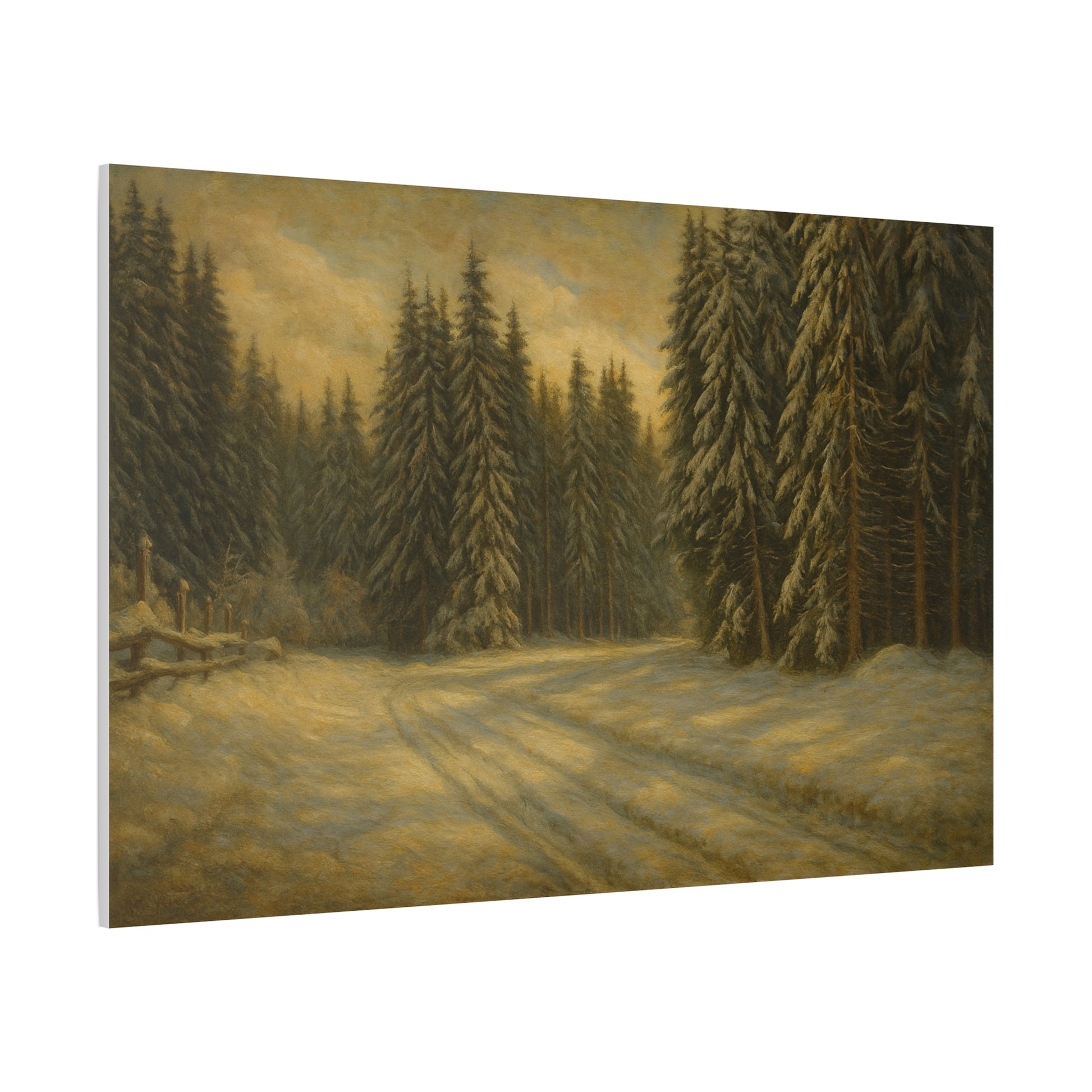 Scenic Forest Canvas Art, Nature Decor for Home, Cozy Wall Art, Perfect Gift for Nature Lovers, Rustic Cabin Decor, Winter Landscape Print - TRV