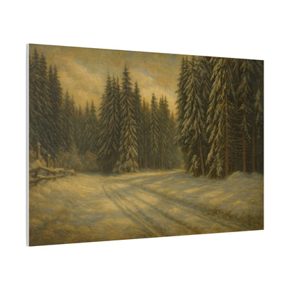 Scenic Forest Canvas Art, Nature Decor for Home, Cozy Wall Art, Perfect Gift for Nature Lovers, Rustic Cabin Decor, Winter Landscape Print - TRV