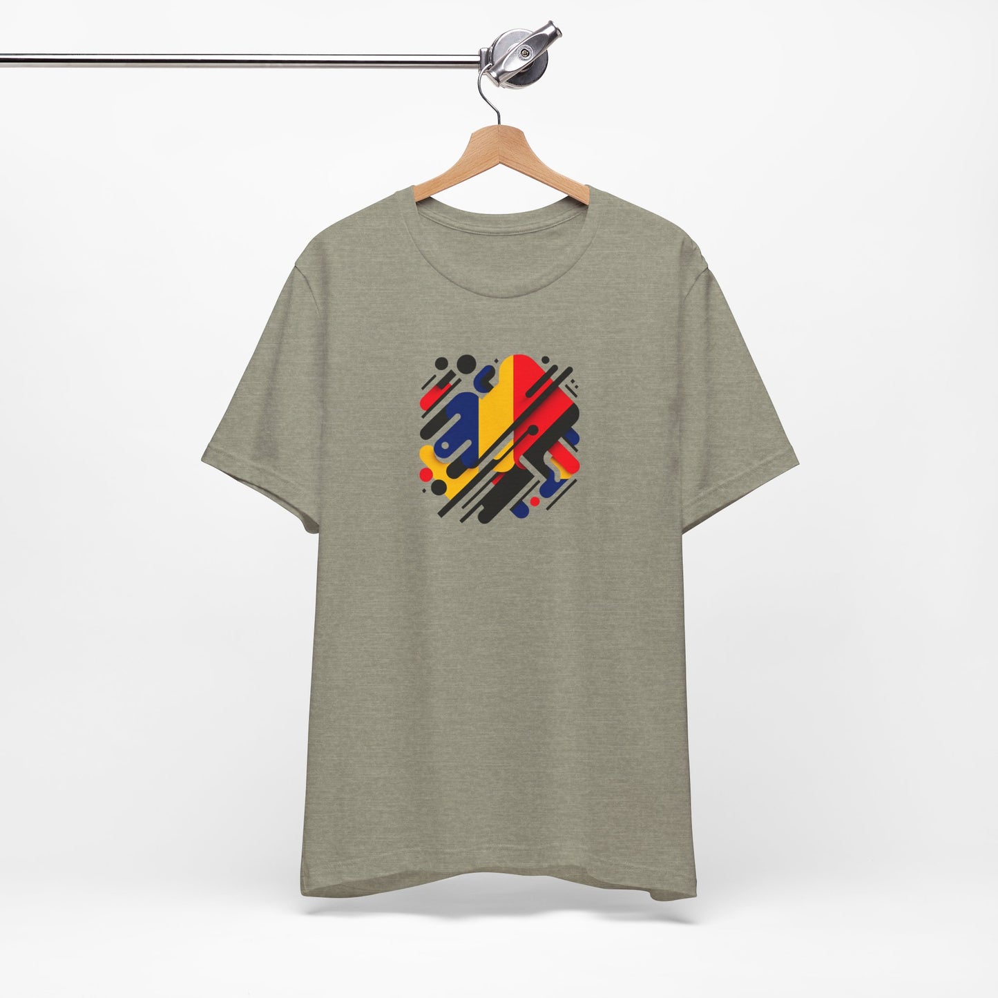 Artistic Heart Unisex Jersey Tee - Vibrant Graphic Tee, Casual Wear, Gift for Art Lovers, Birthday Surprise, Everyday Comfort - TRV