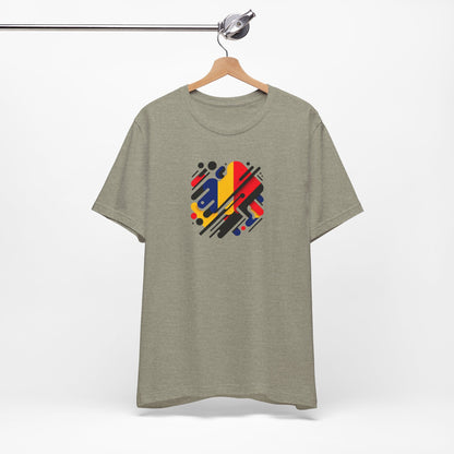 Artistic Heart Unisex Jersey Tee - Vibrant Graphic Tee, Casual Wear, Gift for Art Lovers, Birthday Surprise, Everyday Comfort - TRV
