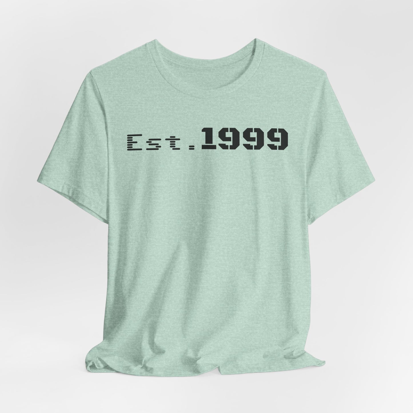 Established 1999 Unisex Tee | Vintage Birth Year Shirt, Casual Birthday Gift, Personalized Family Reunion Apparel, Retro Style [...] - TRV