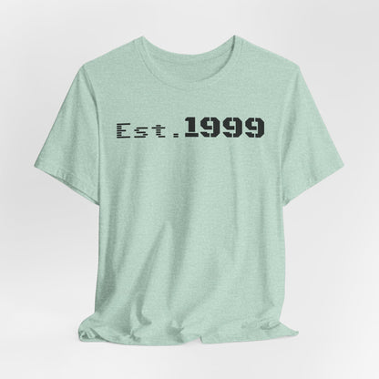 Established 1999 Unisex Tee | Vintage Birth Year Shirt, Casual Birthday Gift, Personalized Family Reunion Apparel, Retro Style [...] - TRV