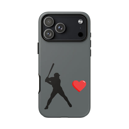 Printify Baseball Love phone case featuring a sports-themed design, perfect for sports lovers and Father's Day gift.