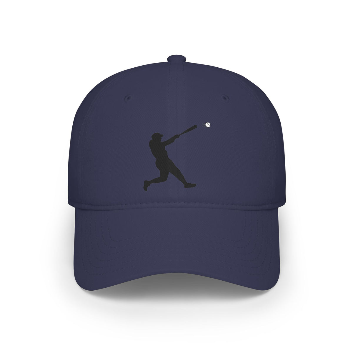 Silhouette Batter baseball cap by Printify, featuring a classic hat design with printed batter graphic on the front.