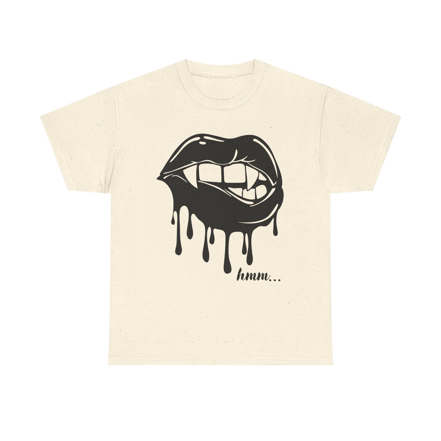 Edgy Graphic Tee - Dripping Lips Design - Unisex Heavy Cotton Tee