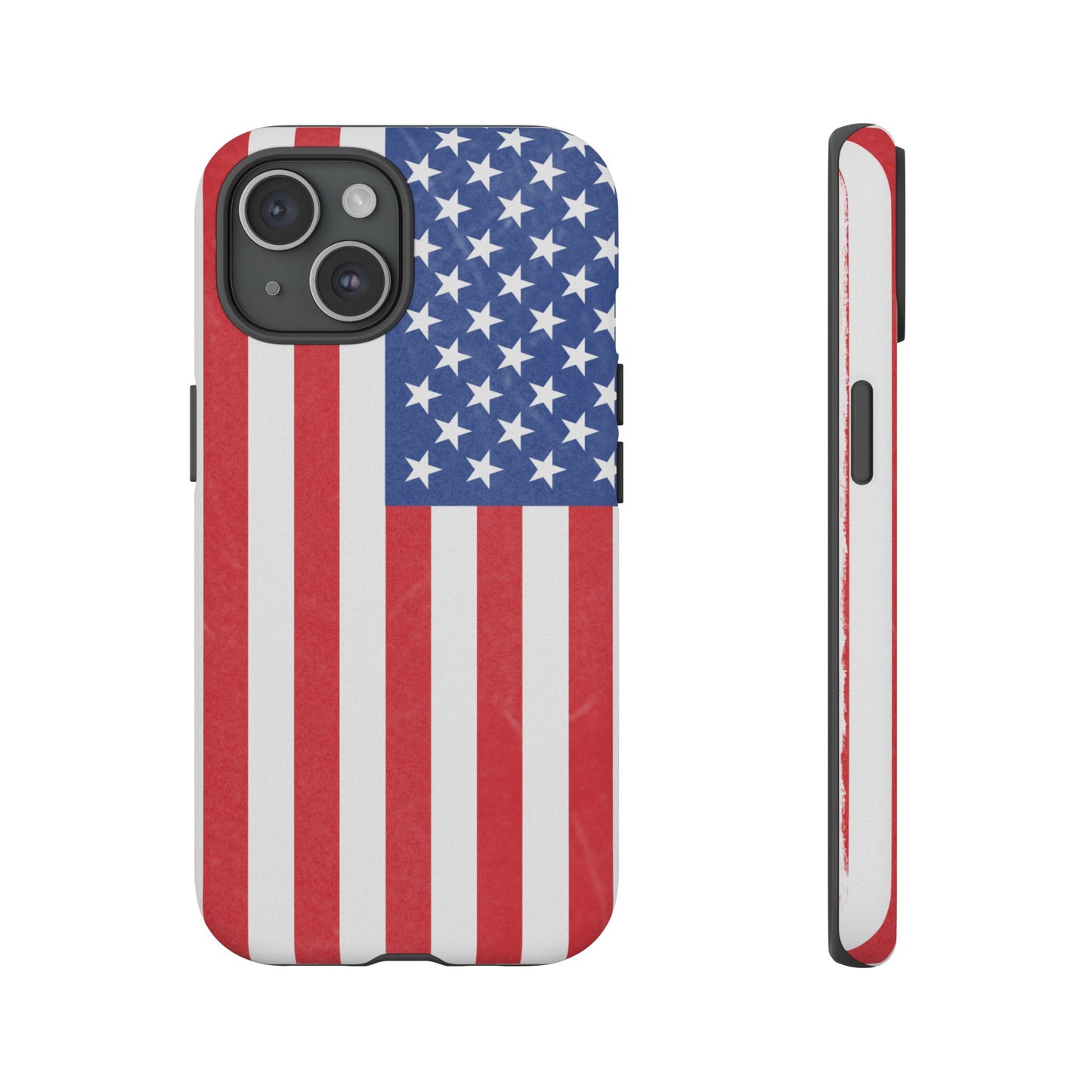 American flag tough phone case for iPhone with durable, patriotic design, providing sturdy protection for your device.