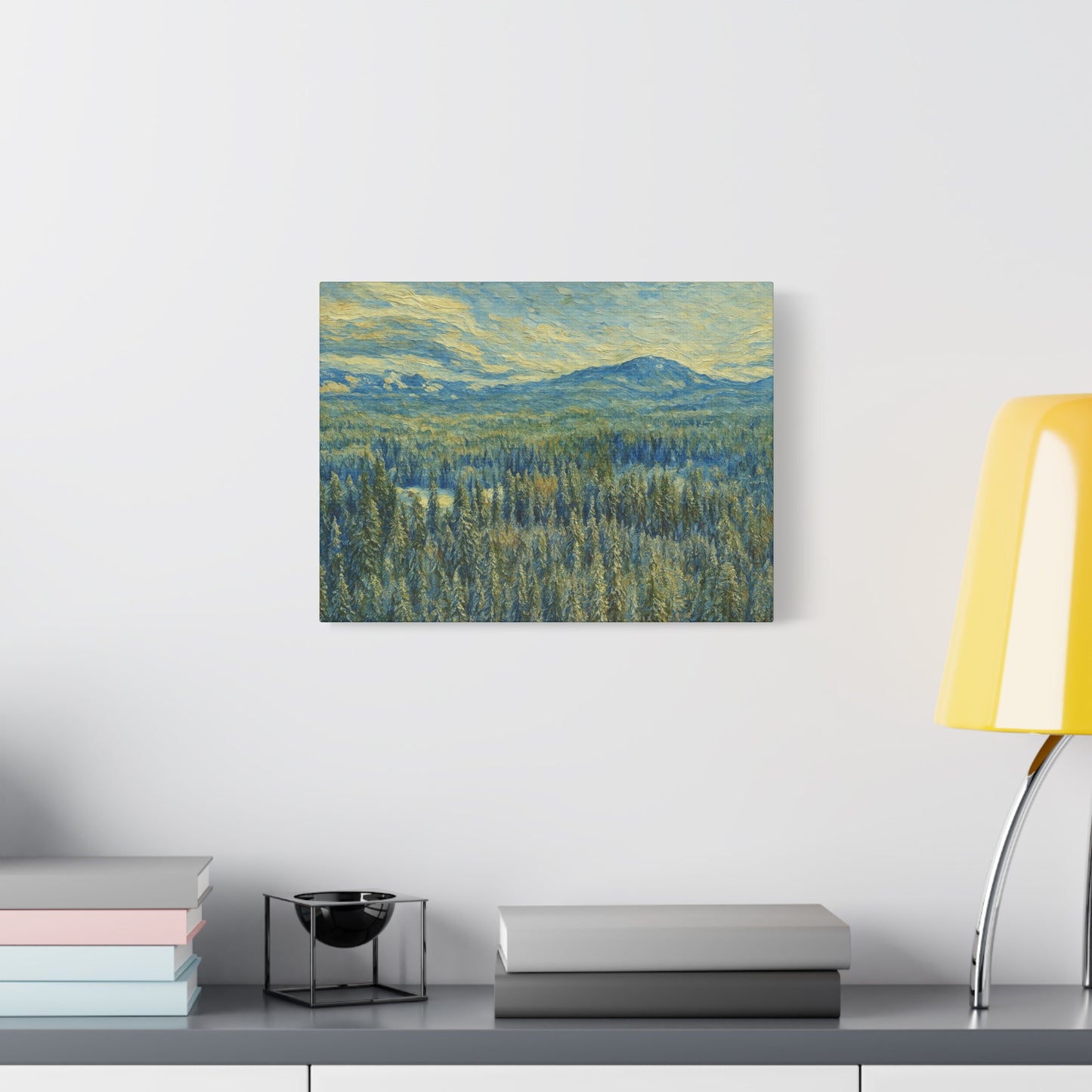 Scenic Landscape Canvas Print, Rustic Home Decor, Wall Art for Nature Lovers, Gift for Art Enthusiasts, Serene Forest Artwork - TRV