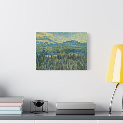 Scenic Landscape Canvas Print, Rustic Home Decor, Wall Art for Nature Lovers, Gift for Art Enthusiasts, Serene Forest Artwork - TRV