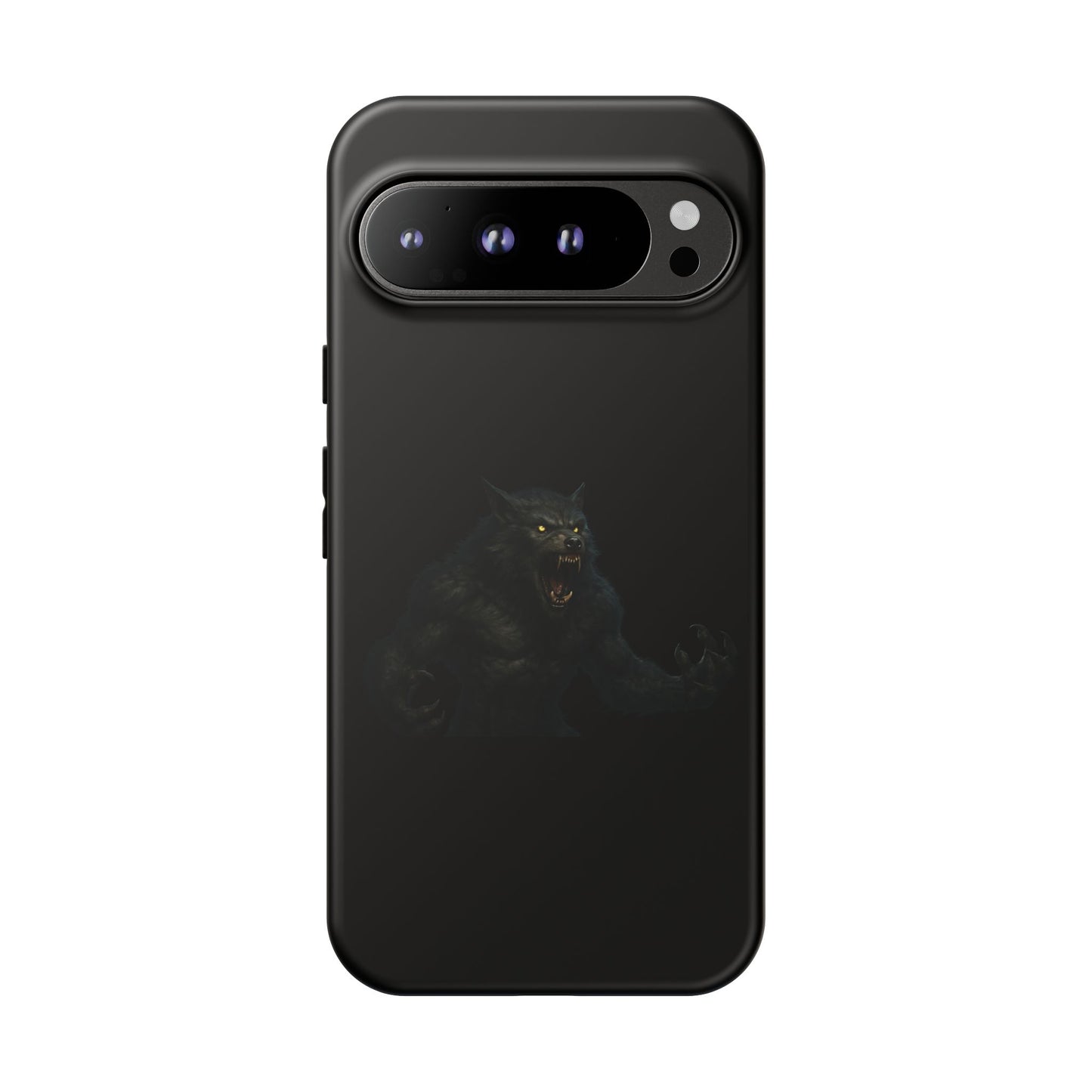 Werewolf Phone Case, Tough Cases, Black Panther Design, Gift for Animal Lovers, Phone Accessories, Fierce Phone Protection - TRV