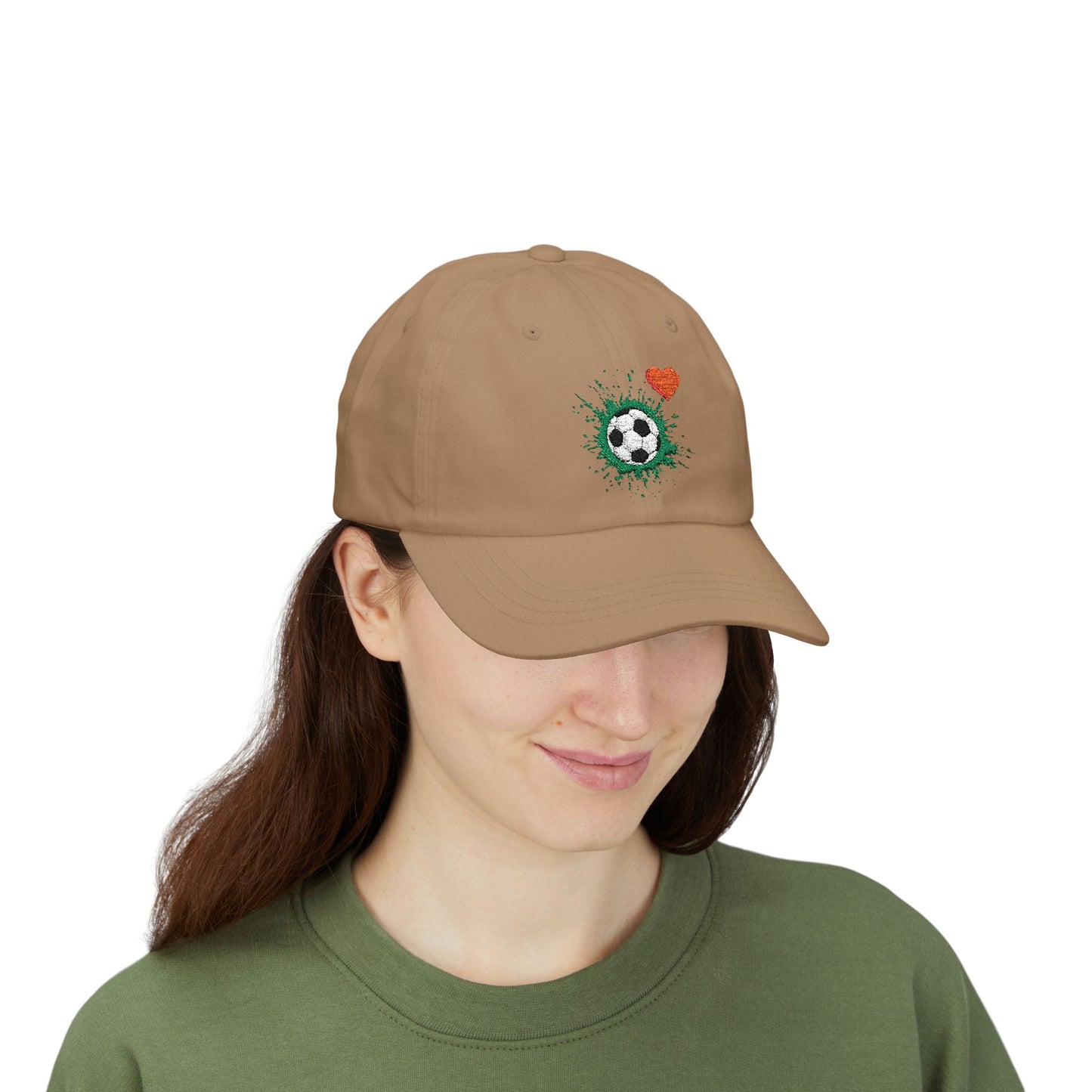 Soccer Love Dad Cap | Perfect Gift for Sports Lovers, Father's Day, Outdoor Events, Casual Wear, Adjustable Cap - TRV