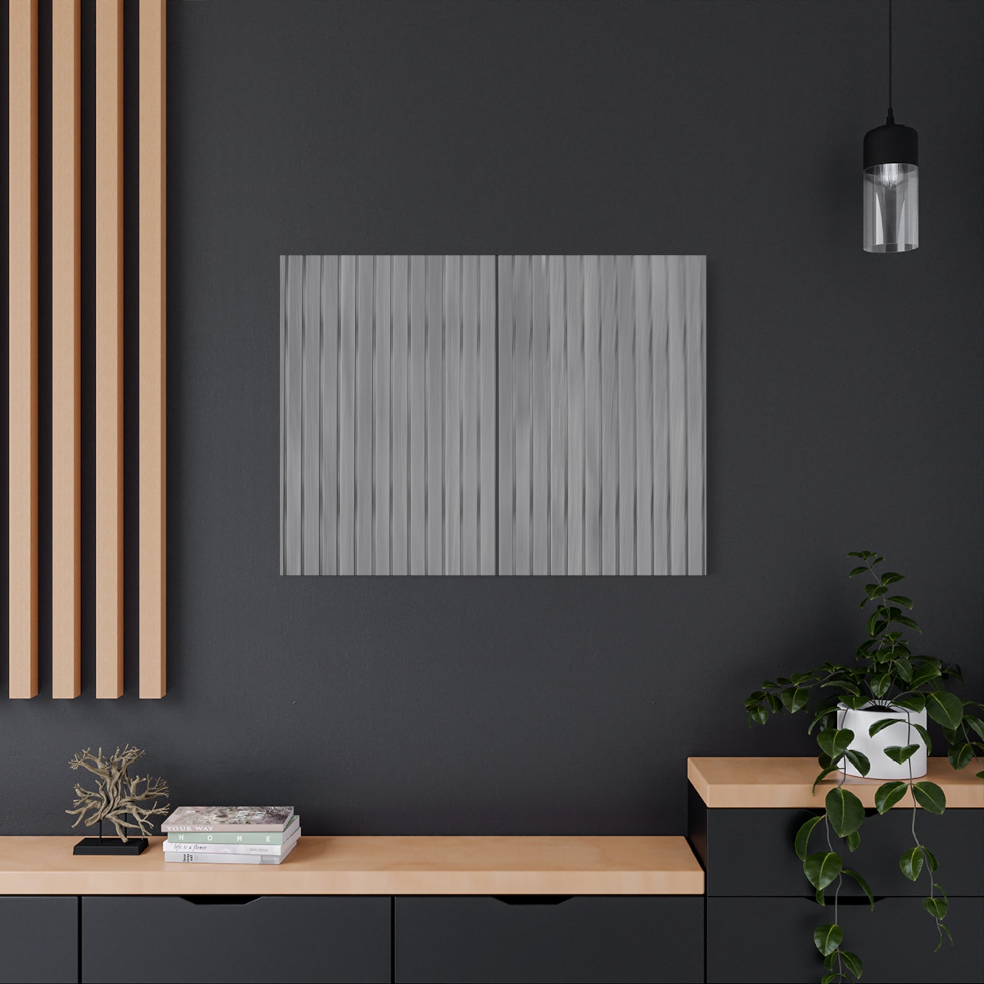Modern Striped Canvas Art - 1.25" Stretched Wall Decor - TRV