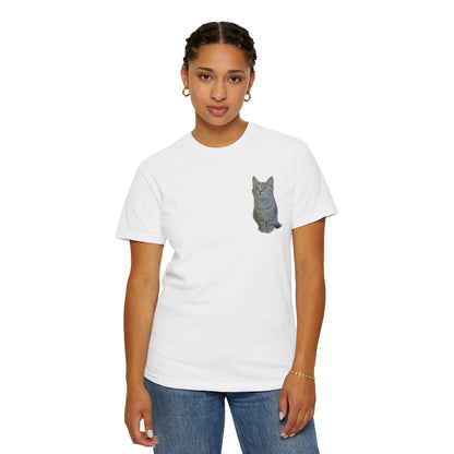 Whimsical Cat Pocket T-Shirt for Cat Lovers - TRV