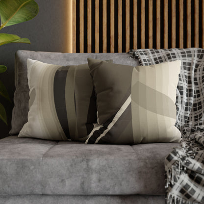 Abstract Neutral Leaf Artwork Pillowcase | Square Pillowcase