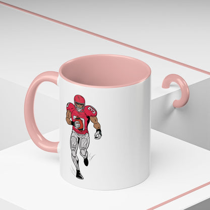 Football Player Coffee Mug, Sports Fan Gift, Motivational Coffee Cup, Game Day Mug, Unique Sports Merchandise