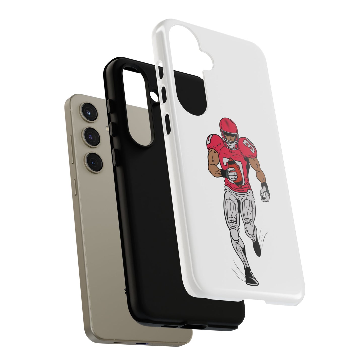 Football Player Tough Case, Sports Phone Cover, Athlete Gift, Tough Phone Case, Fall Sports, Football Lover's Accessory - TRV