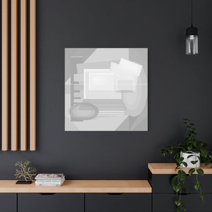 Abstract Geometric Collage Matte Canvas