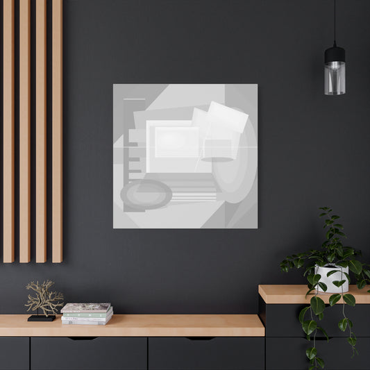 Abstract Geometric Collage Matte Canvas
