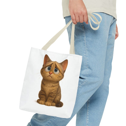 Cute Cat Tote Bag, Animal Lover Gift, Shopping Tote, Reusable Bag, Cute Merchandise, Eco-Friendly Gift - TRV