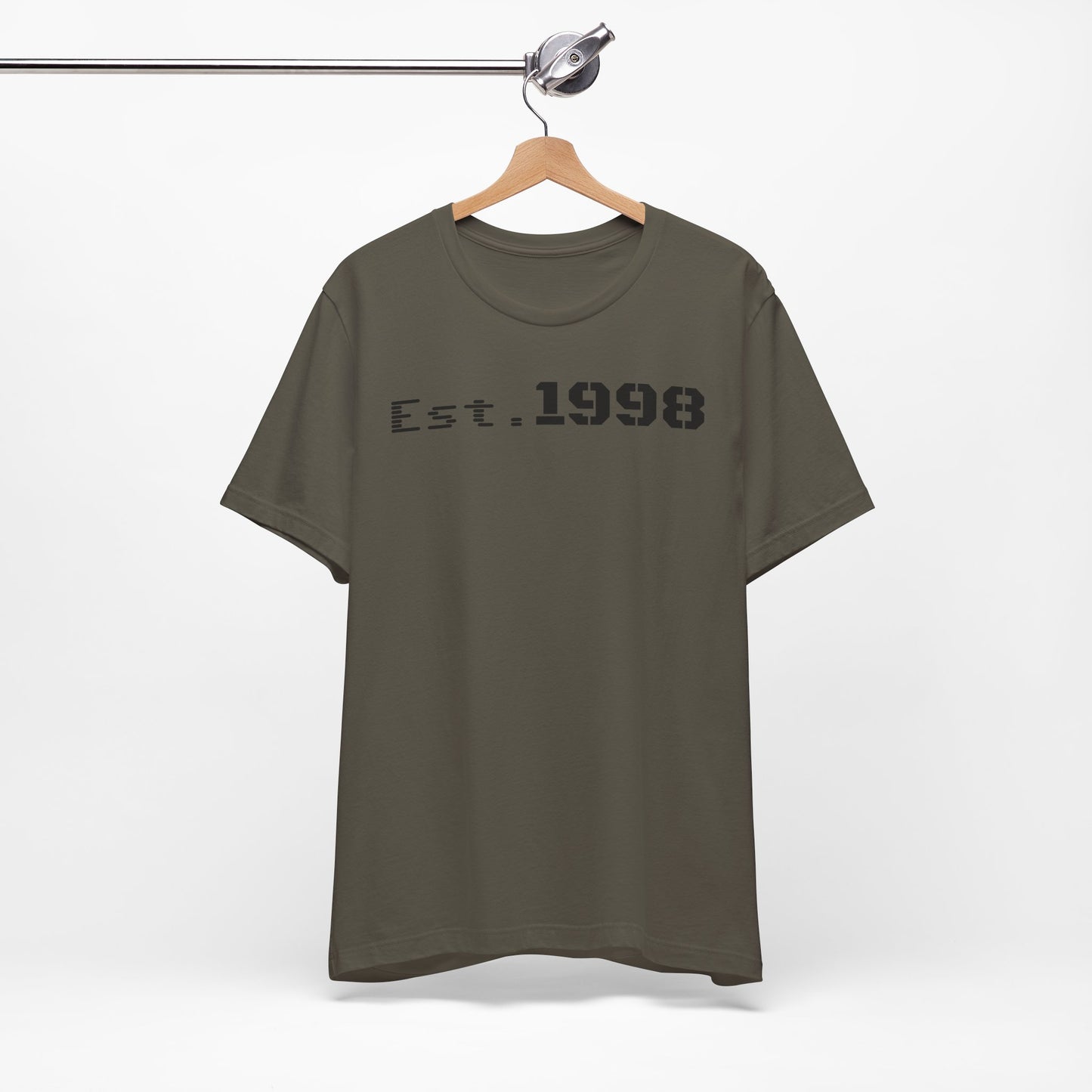 Est. 1998 Unisex Short Sleeve Tee, Vintage Style T-Shirt, Birthday Gift, Casual Wear, Retro Fashion, Unisex Apparel