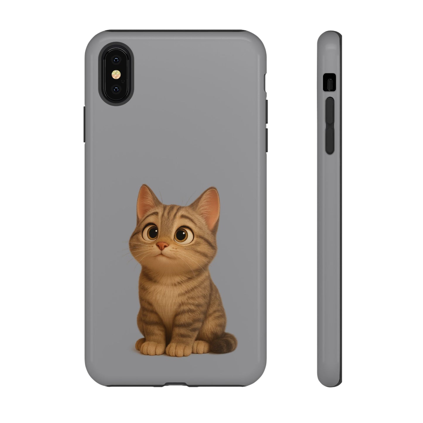 Cute Cat Phone Case, Kawaii Pet Accessory, Gift for Cat Lovers, Animal Phone Cover for Kids, Unique Kitty Design, Birthdays, Holidays - TRV