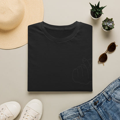 Trendy Unisex Softstyle T-Shirt with Love Hand Gesture Design