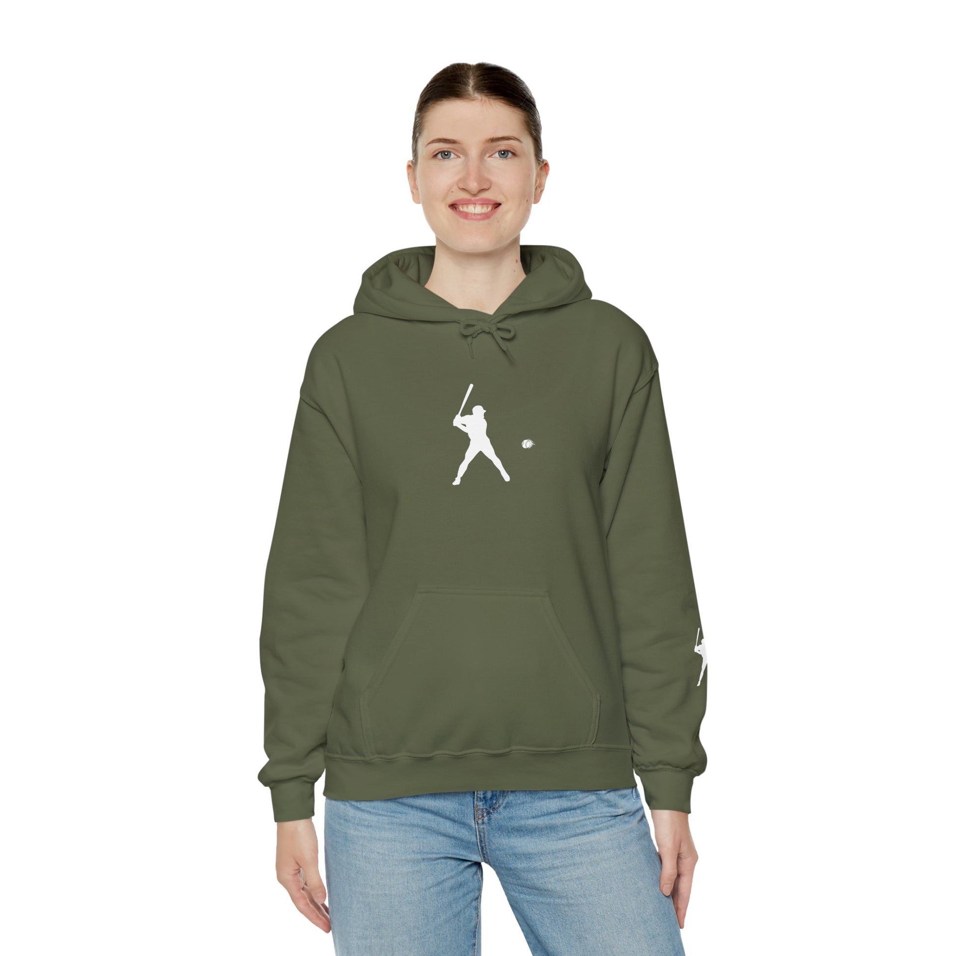 Sporty Unisex Baseball Hooded Sweatshirt, Casual Hoodie for Athletes, Perfect for Gifts, Comfy Streetwear, Ideal for Sports Events, Personal Use - TRV