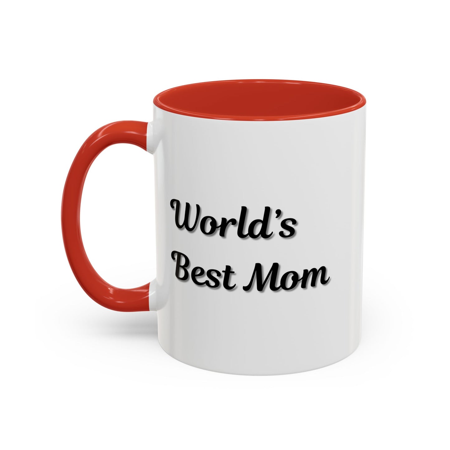 World's Best Mom Accent Coffee Mug - 11oz & 15oz - Perfect Gift for Mother's Day