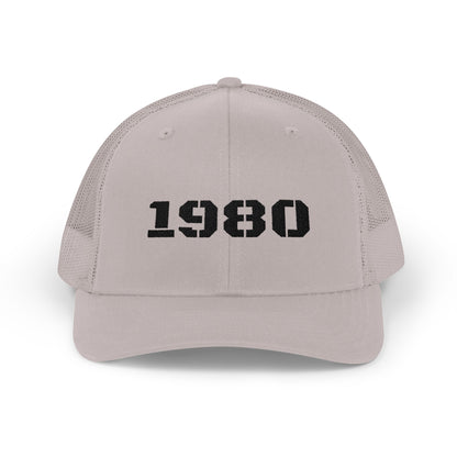 Vintage 1980 Snapback Trucker Cap | Retro Hat, Gift for 80s Kids, Fashionable Baseball Cap, Unisex Headwear, Summer Accessory - TRV