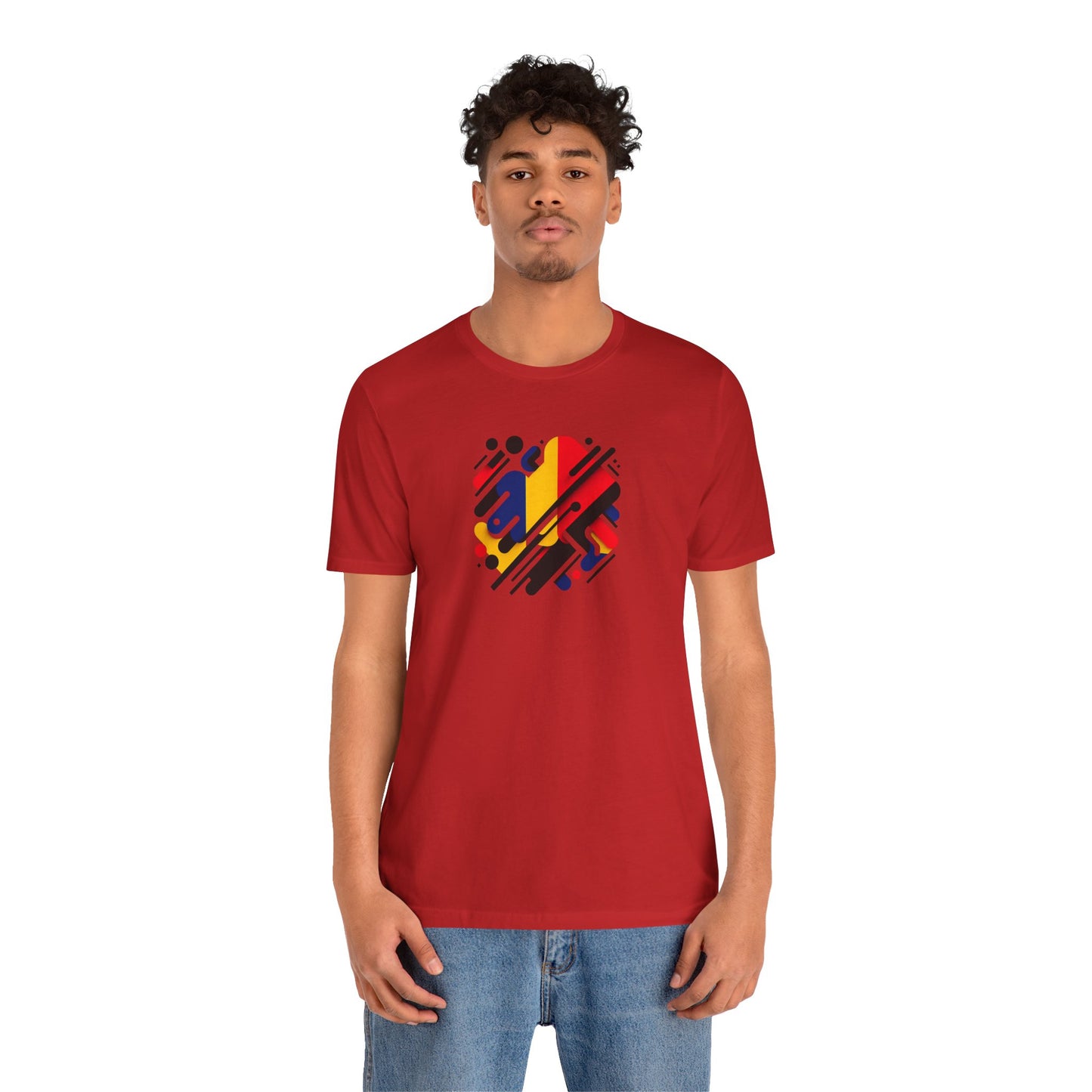 Artistic Heart Unisex Jersey Tee - Vibrant Graphic Tee, Casual Wear, Gift for Art Lovers, Birthday Surprise, Everyday Comfort - TRV