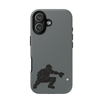 Baseball Catcher Phone Case, Sports Phone Accessory, Tough Cases, Gift for Athletes, Sports Fan Merchandise, Unique Design - TRV