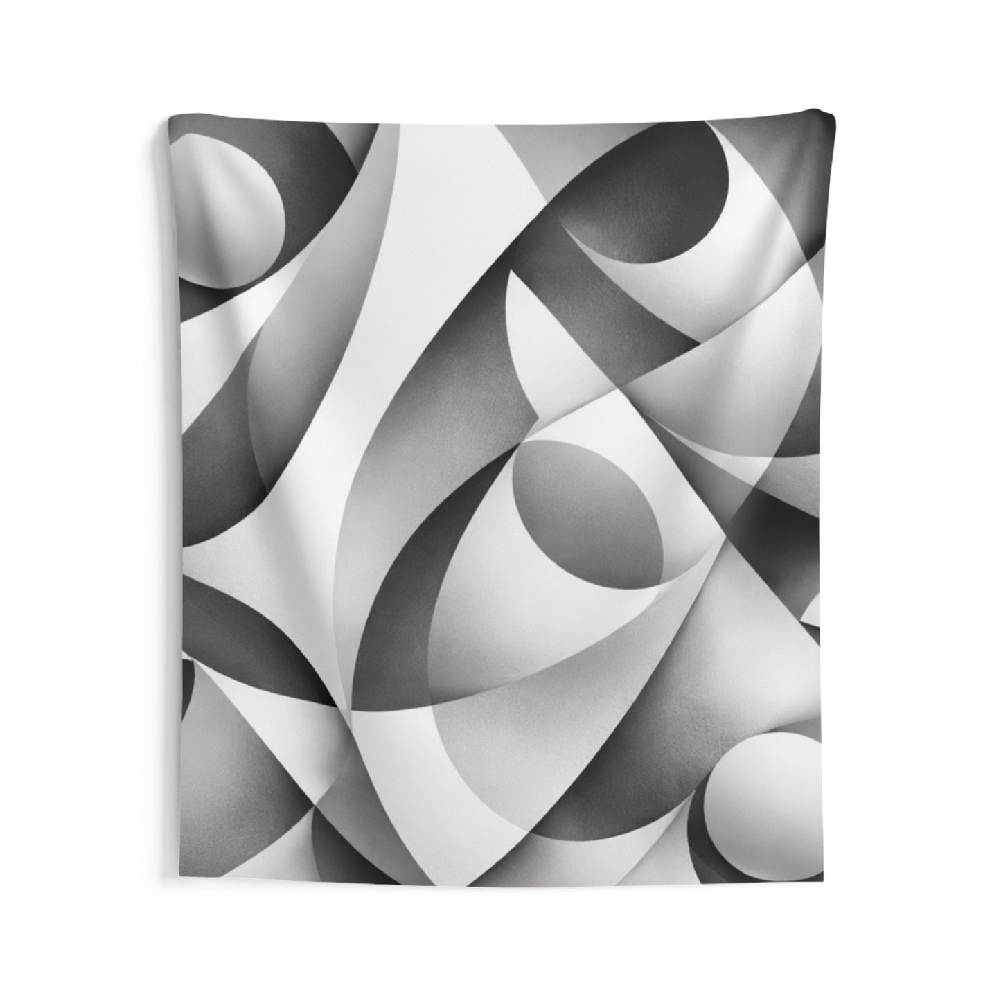 Abstract Monochrome Tapestry — Modern Geometric Wall Art