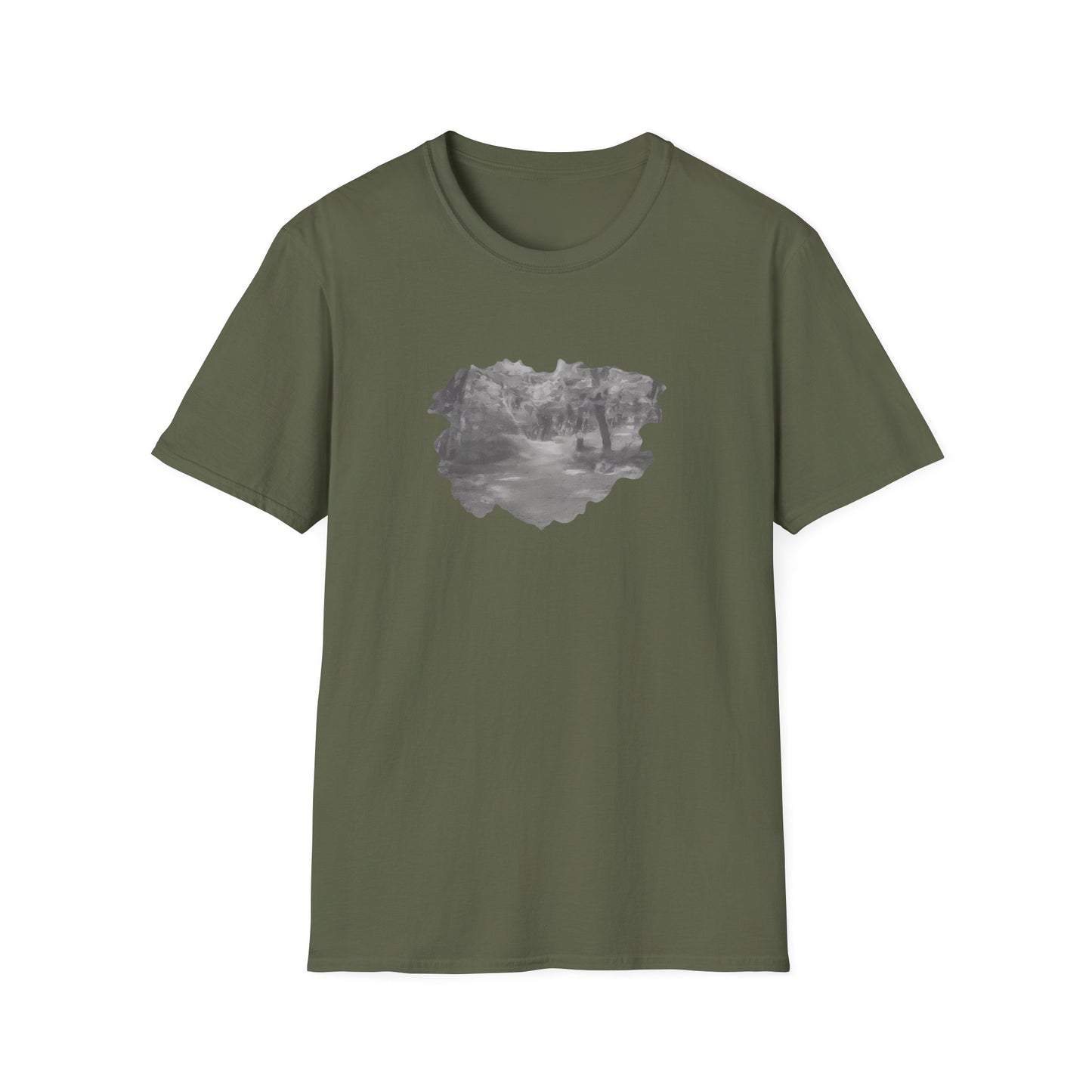 Serene Nature Landscape T-Shirt - Comfortable Unisex Tee, Outdoor Adventures, Nature Lover Gift, Casual Wear, Stylish Spring Top - TRV