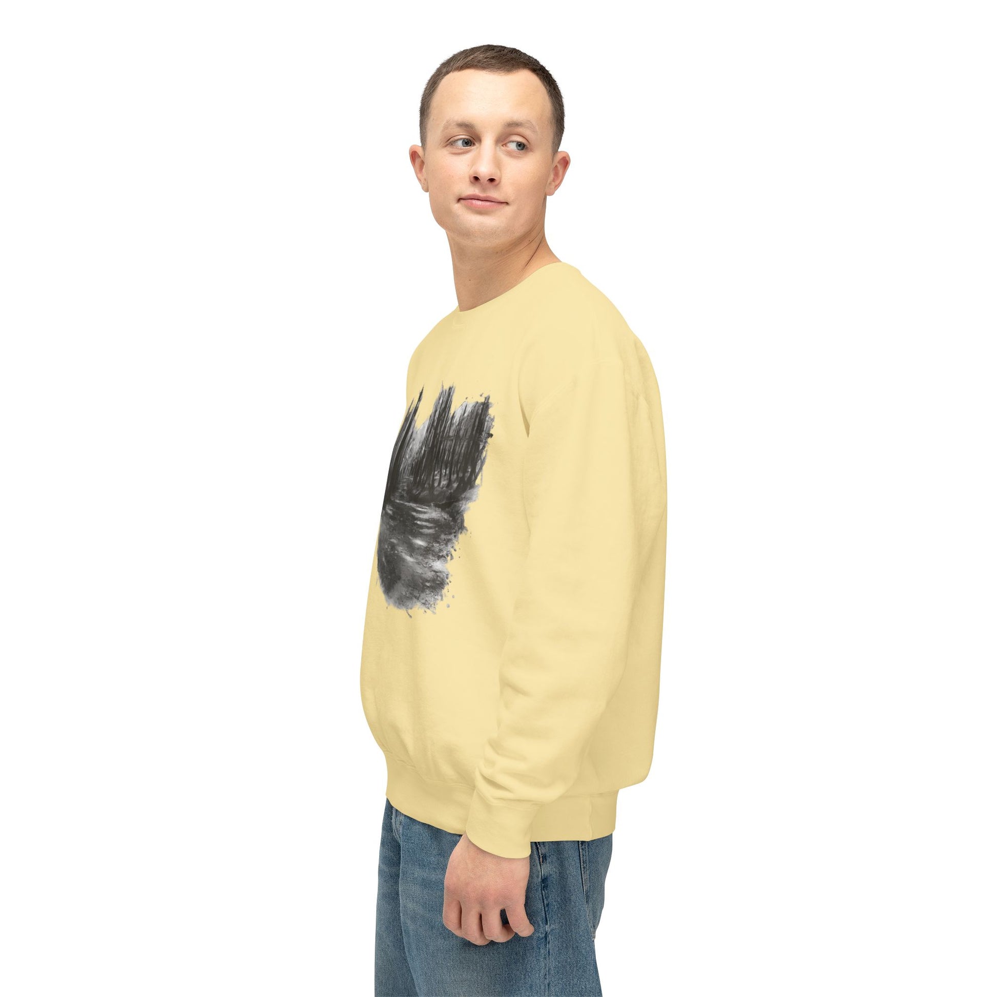Scenic Minimalist Crewneck Sweatshirt - Cozy Art Tee for Nature Lovers, Gift for Her, Layering Essential, Perfect for Fall, Everyday Wear - TRV
