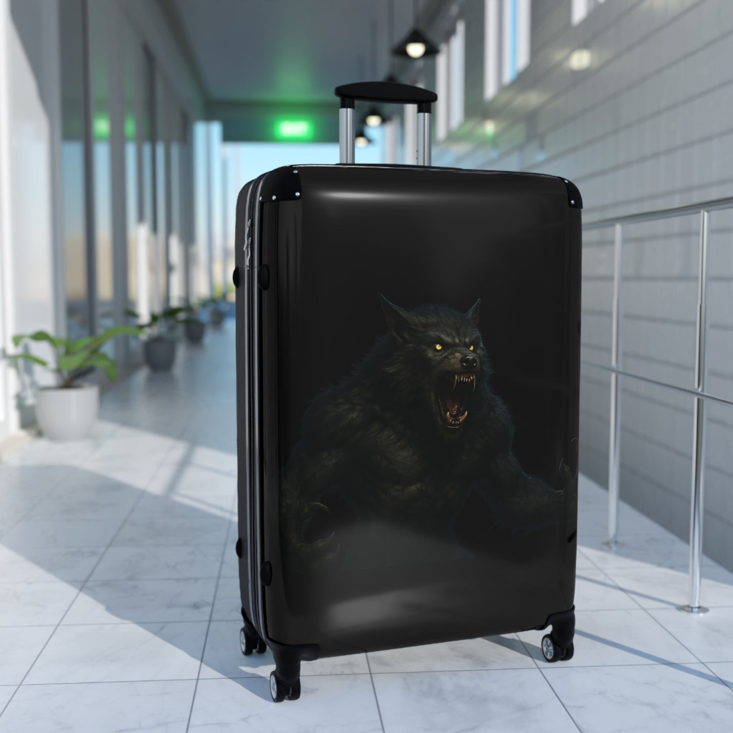 Werewolf Travel Suitcase – Dark Howl Luggage for Gothic & Horror Fans
